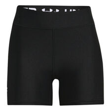 UA Middy Heat Gear Women's Shorts, Rise Black/White 