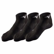 Mizuno Training Mid 3P Socks, Black 