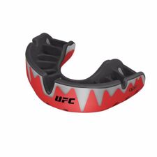 Opro Self-Fit UFC Platinum Fangz Mouthguard, Red Metal/Black