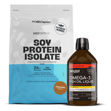 Proseries Soy Protein Isolate, 1 kg + Omega 3 Fish Oil Liquid, 250 ml GRATIS