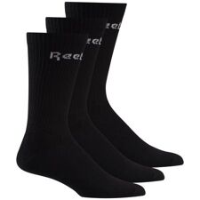 Reebok Active Core Mid Crew Socks 3 Pack, Black 
